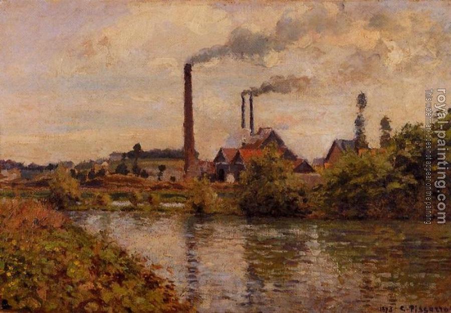 Camille Pissarro : Factory at Pontoise II